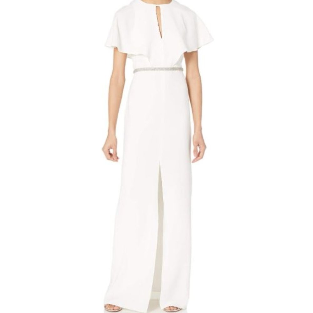 NWT - Halston Heritage Empire Embellished Insert Gown